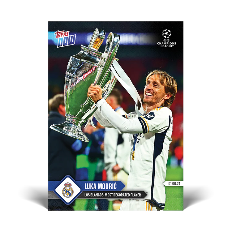 Luka Modrić - Los Blancos' most decorated player - 23/24 UCL TOPPS NOW® Card 136