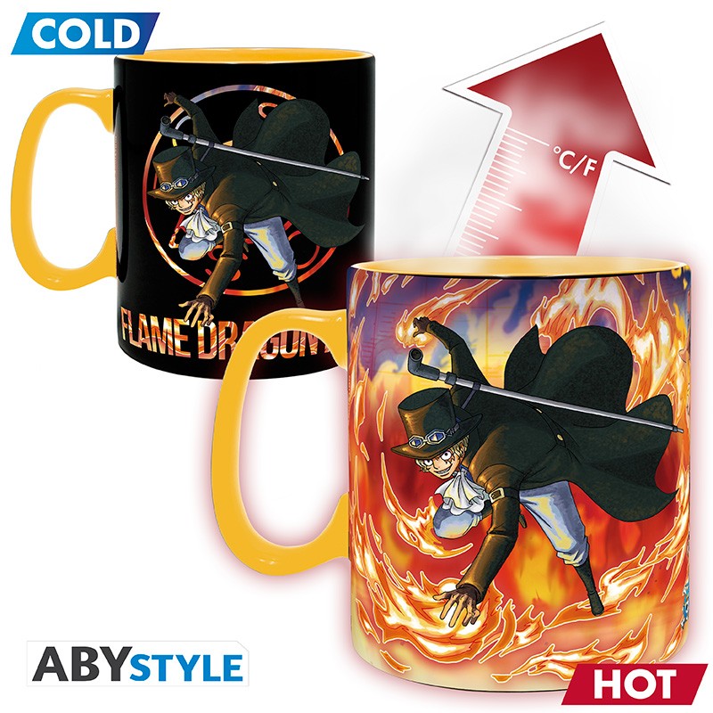 ONE PIECE Mug Heat Change Luffy & Sabo