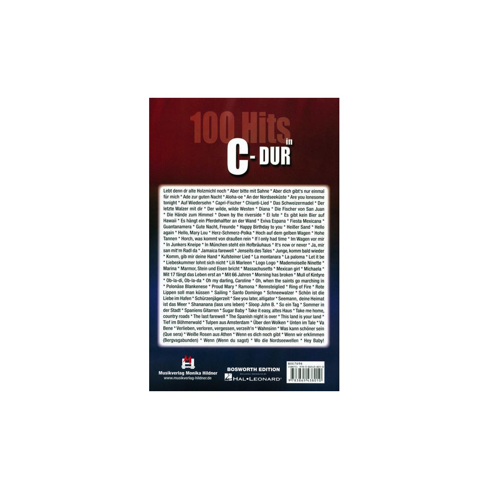 Musikverlag Hildner 100 Hits in C