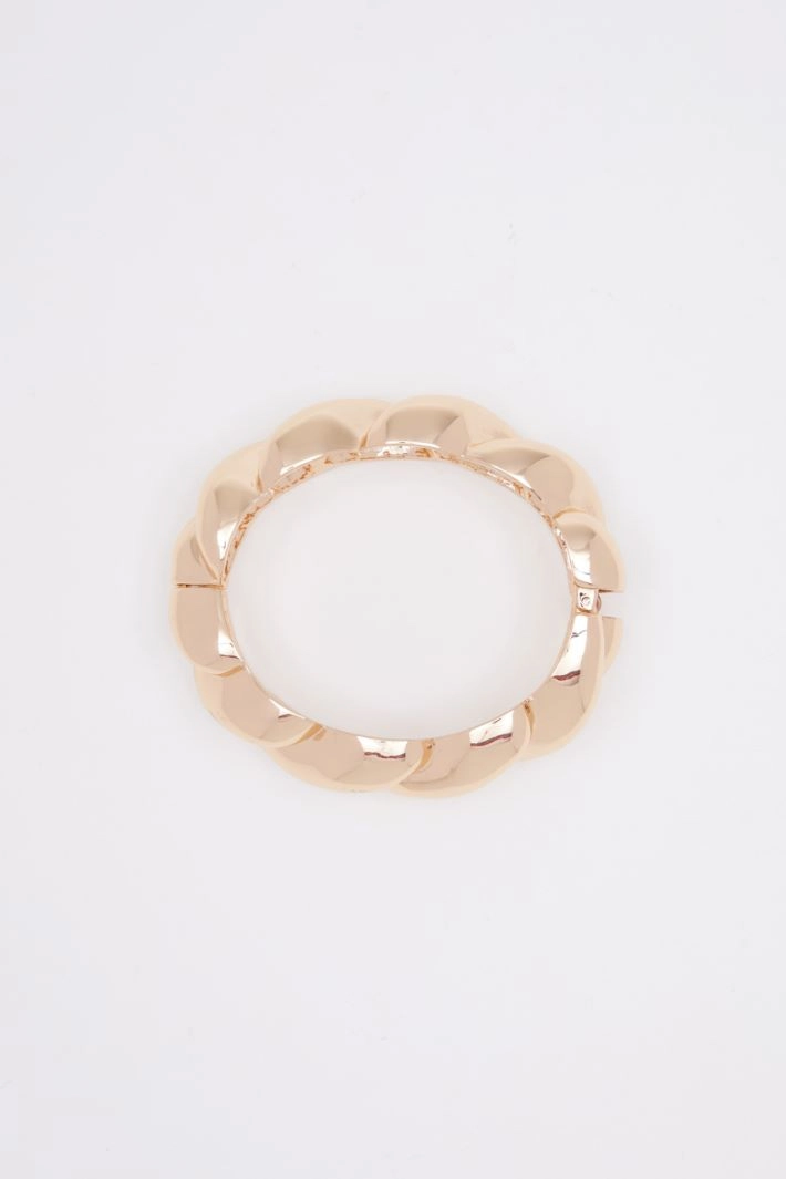 Twisted rigid bracelet - GOLD