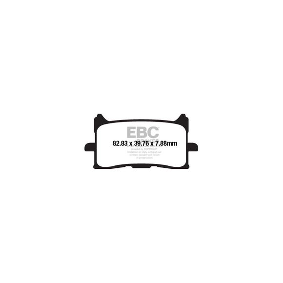 EBC Sinter Sintered Metal front brake padsRef: Fa679Hh / 17212516