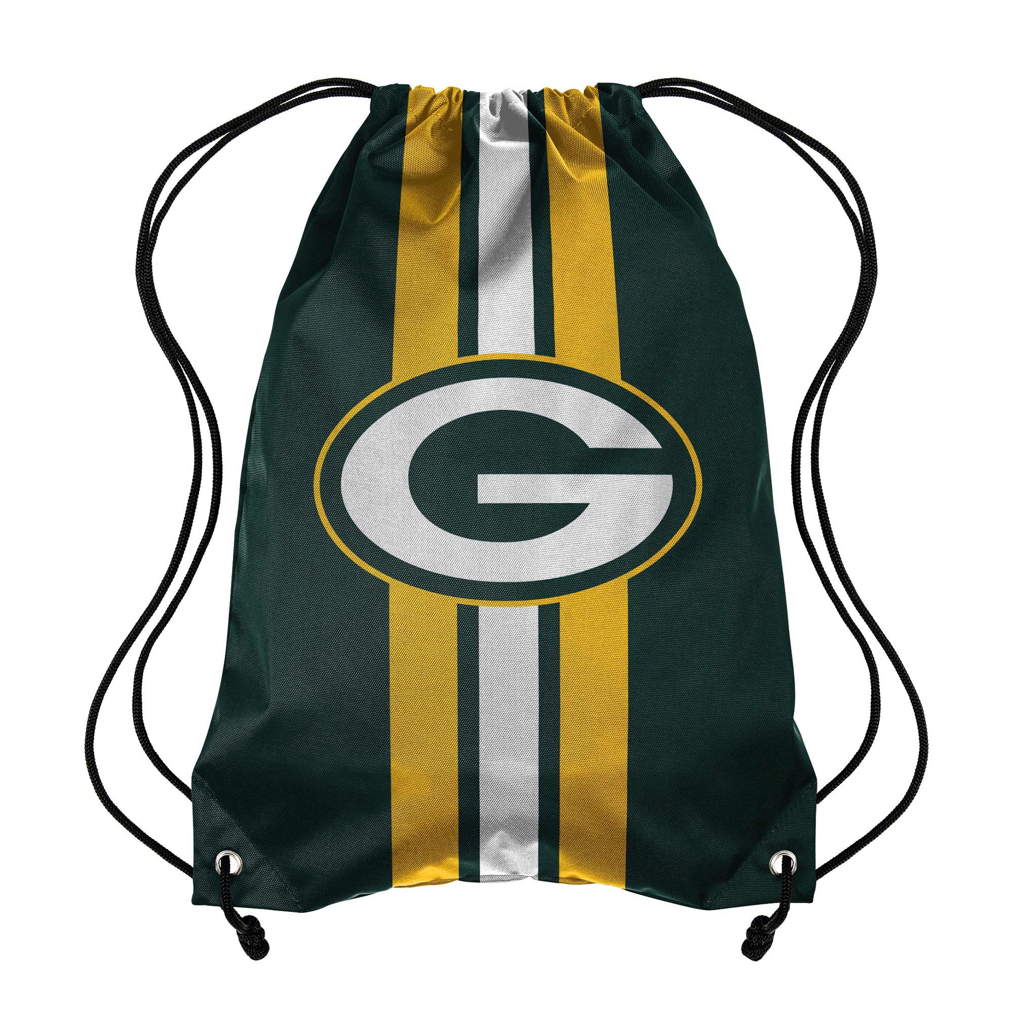 Green Bay Packers Team Stripe NFL Drawstring Backpack