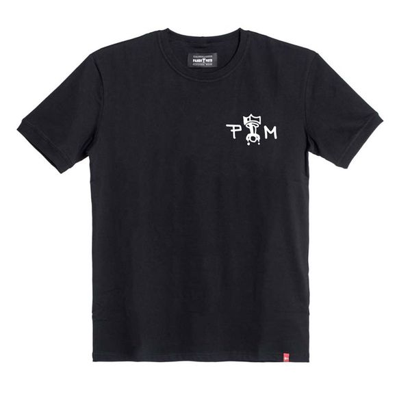 Pando Moto MIKE MOTO WING Short Sleeve T-shirt - BlackRef: PAN0085
