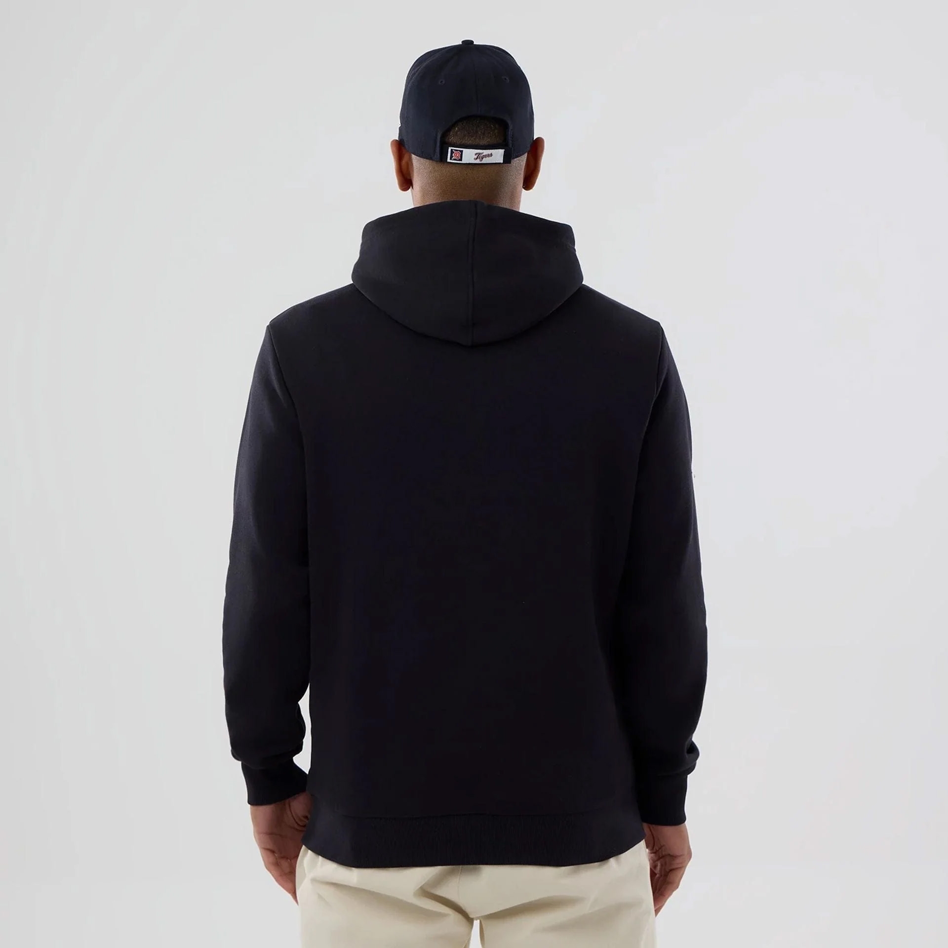 Detroit Tigers Team Logo New Era MLB Hoodie Navy