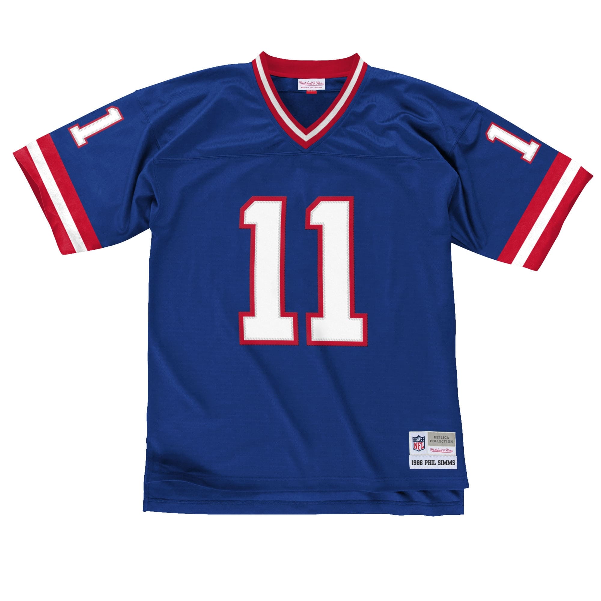 Phil Simms #11 New York Giants Mitchell & Ness Throwback NFL Jersey Blue