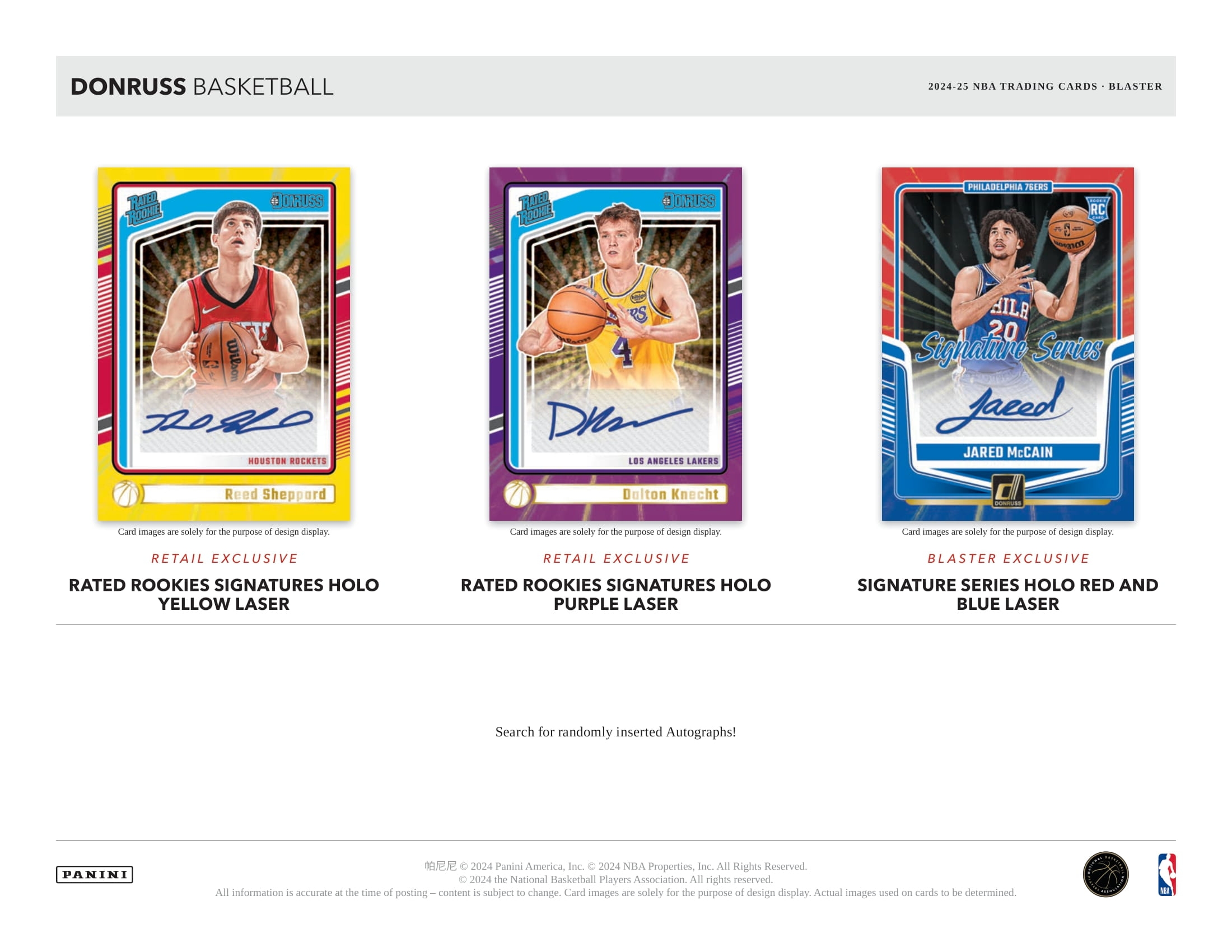 2024/25 Panini Donruss Basketball NBA Blaster Box