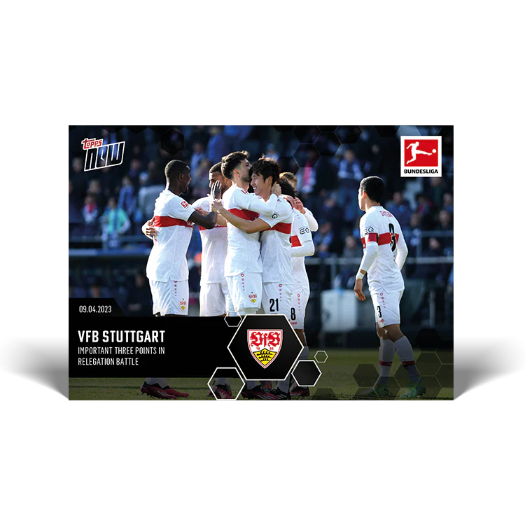 Topps UK - Important three points in relegation battle - Bundesliga TOPPS NOW® Card #177