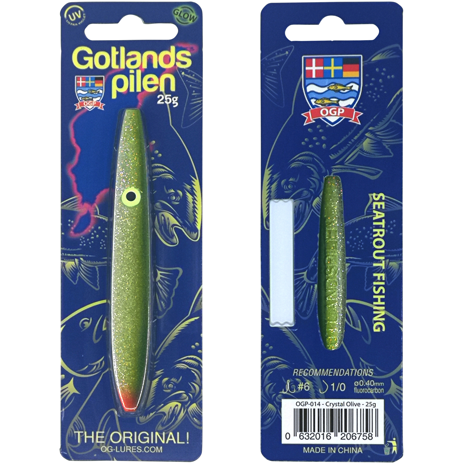 OGP Sea Fishing Bait Gotlandspilen (Crystal Olive)