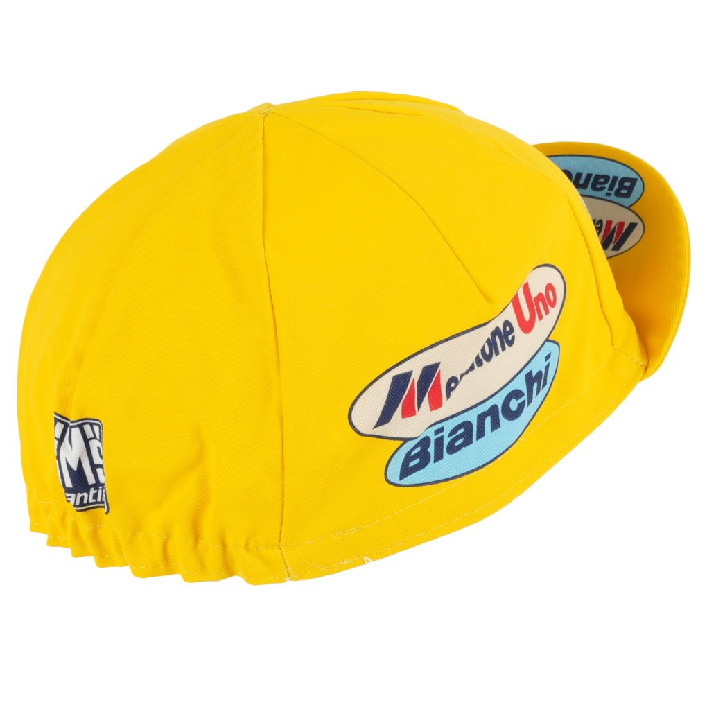 Apis Retro Style Pro Cycling Cap - MERCATONE UNO - BIANCHI