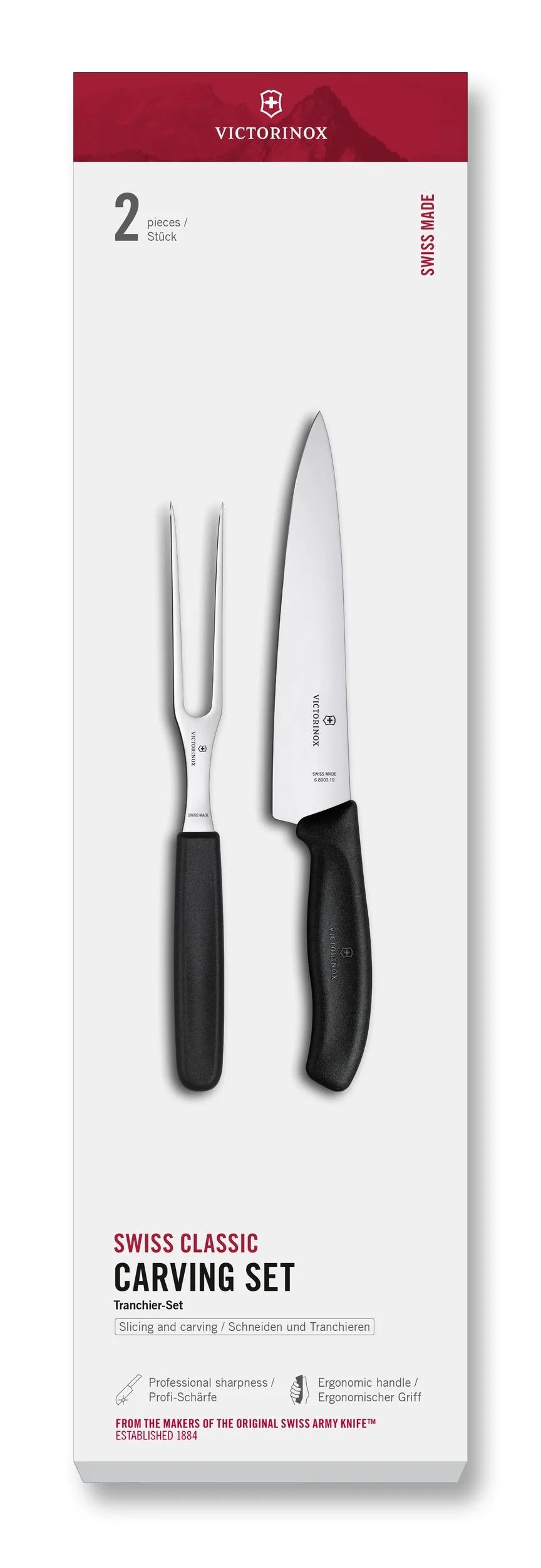 Swiss Classic Carving Set, 2 pieces, 19 cm