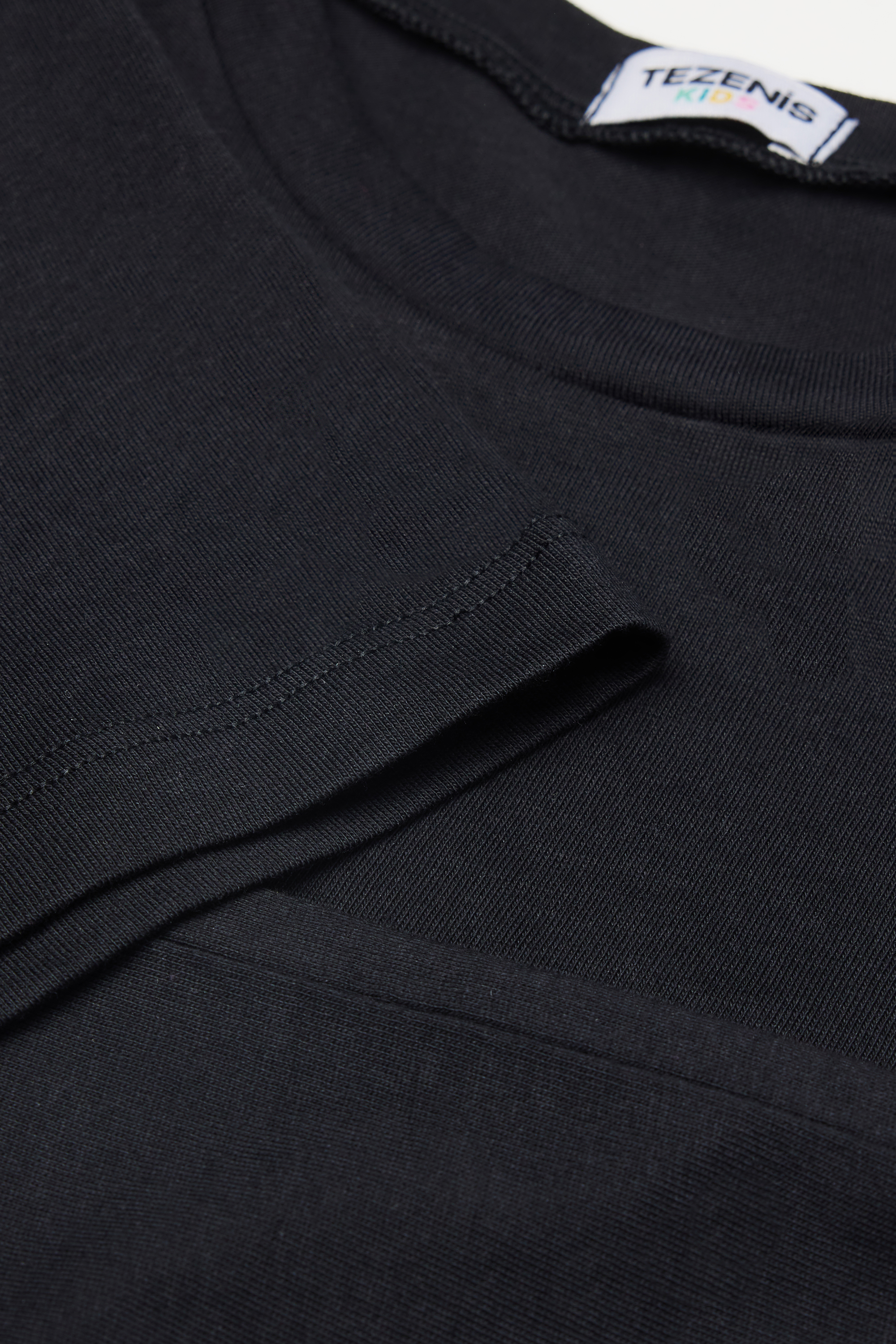 Round-Neck Printed Cotton Top