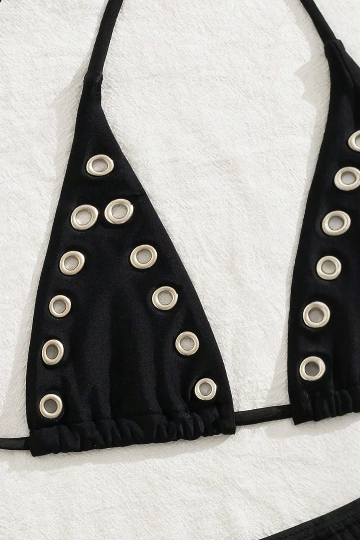 Black Eyelet Elegant Bikini Set