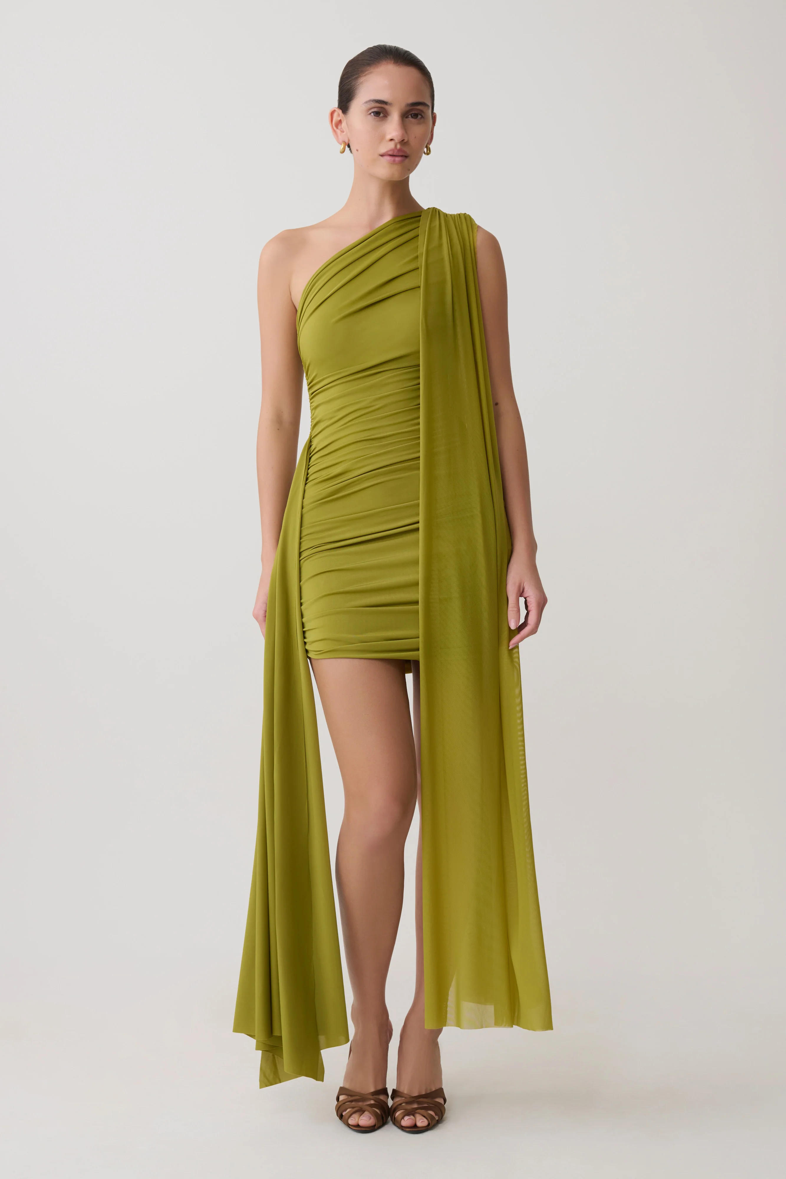 Asher Mini Dress - Olive