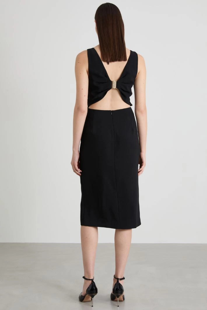 Crepe Spencer jacket and dress - BLACK