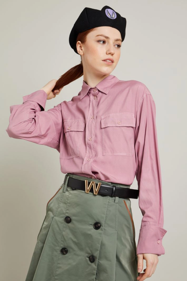 Technical cloth beret - BLACK