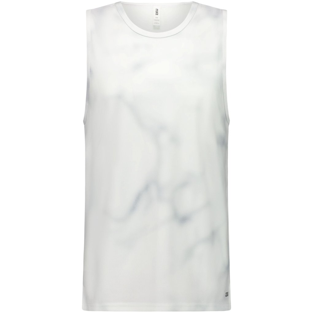 2XU Aero Mesh Tank Top Men - smoke blue/black reflective