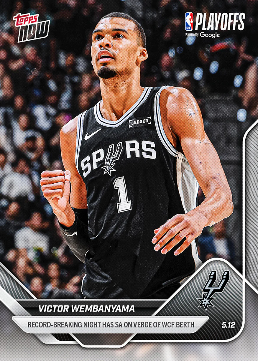 Victor Wembanyama - 2025-26 NBA Topps NOW® - Card 310 - PR: 3511