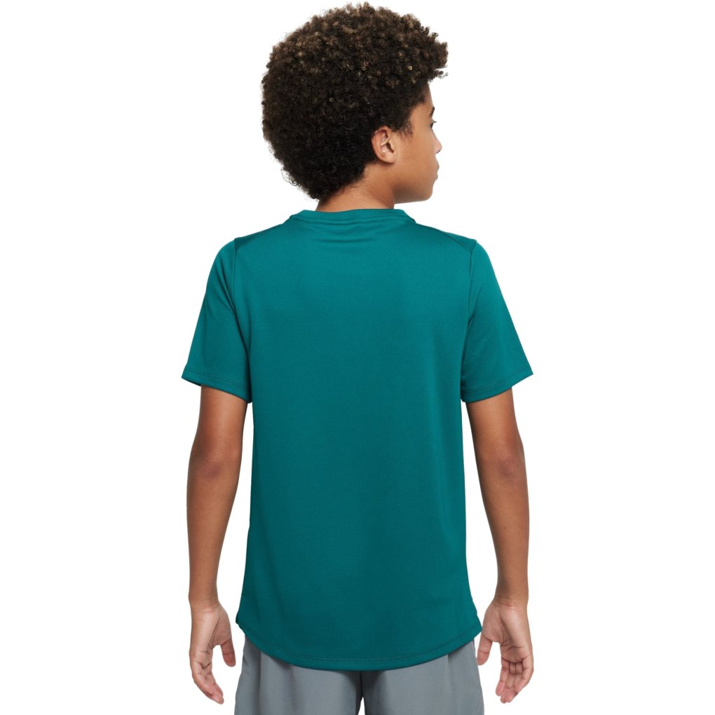 Nike Dri-FIT Miler Short Sleeve Shirt Kids - geode teal/reflective silver FD0237-381