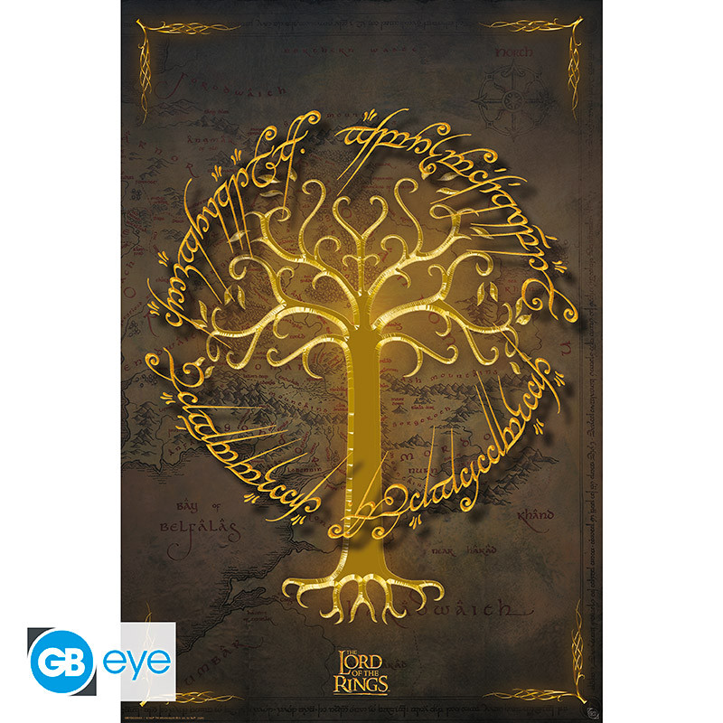 LORD OF THE RINGS Foil Poster White Tree (91.5 x 61 cm)