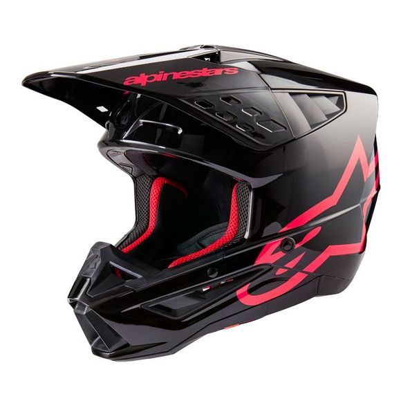 Alpinestars SUPERTECH S-M5 cross Helmet - CORP 2024 - Black / PinkRef: Ap3240-C61919
