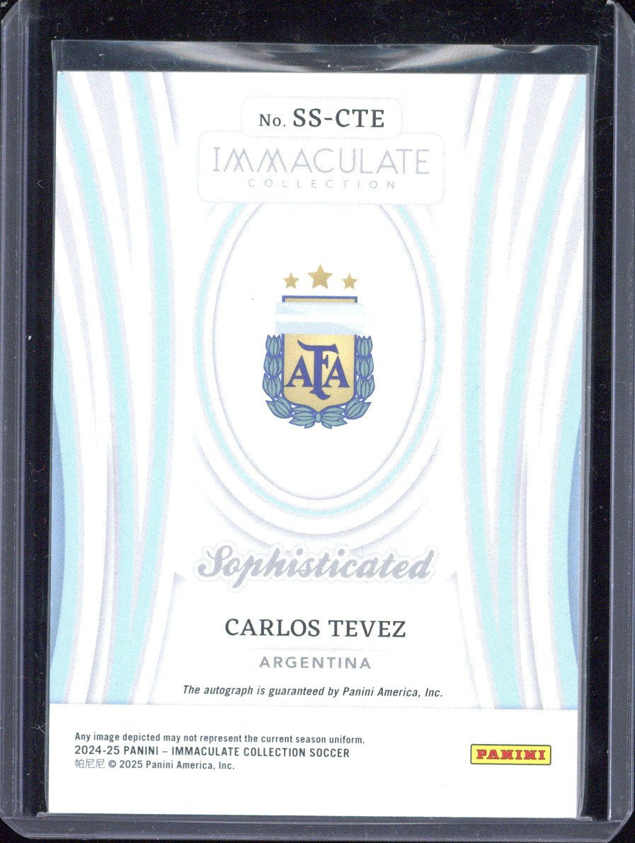 2024-25 Panini Immaculate Carlos Tevez Autograph /25