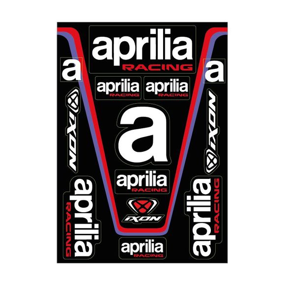 Ixon APRILIA 25 Stickers - Black / RedRef: Ix2229 / 927305028-1144-U