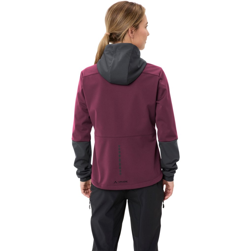 Vaude Qimsa Hooded Softshell Jacket Women - cassis uni