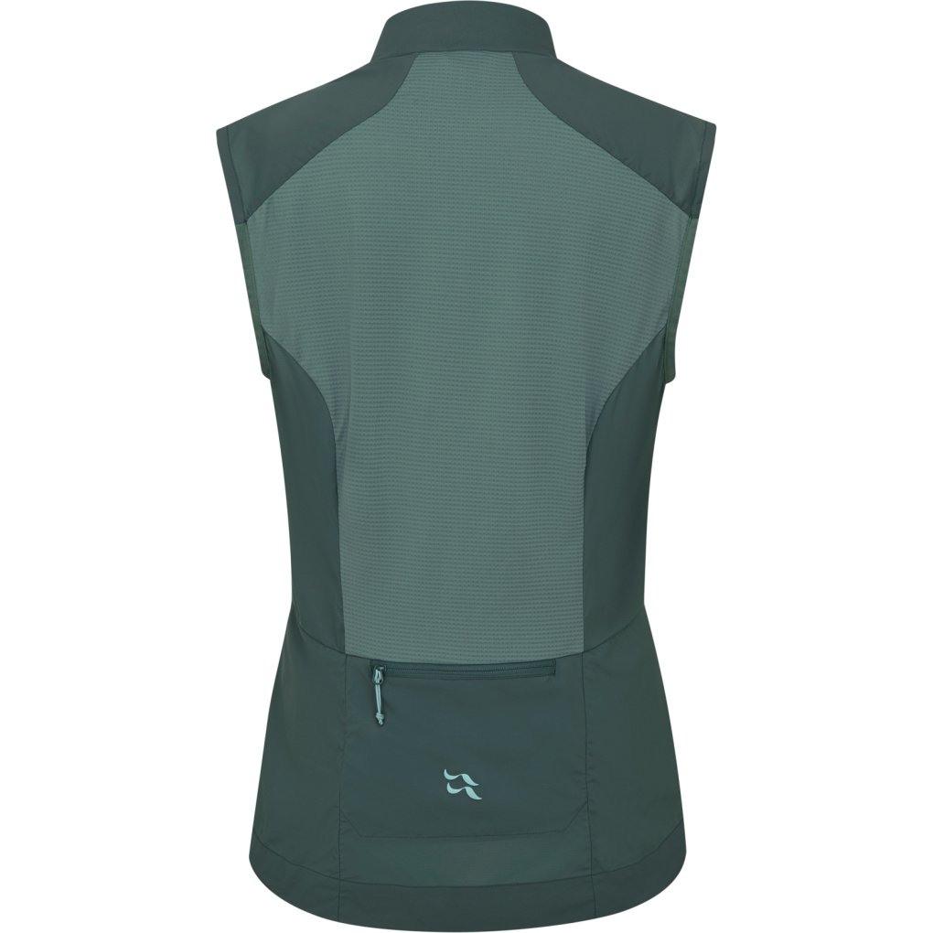 Rab Cinder Windveil Vest Women - green slate