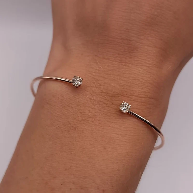 Aisha Moissanite Bangle Cuff