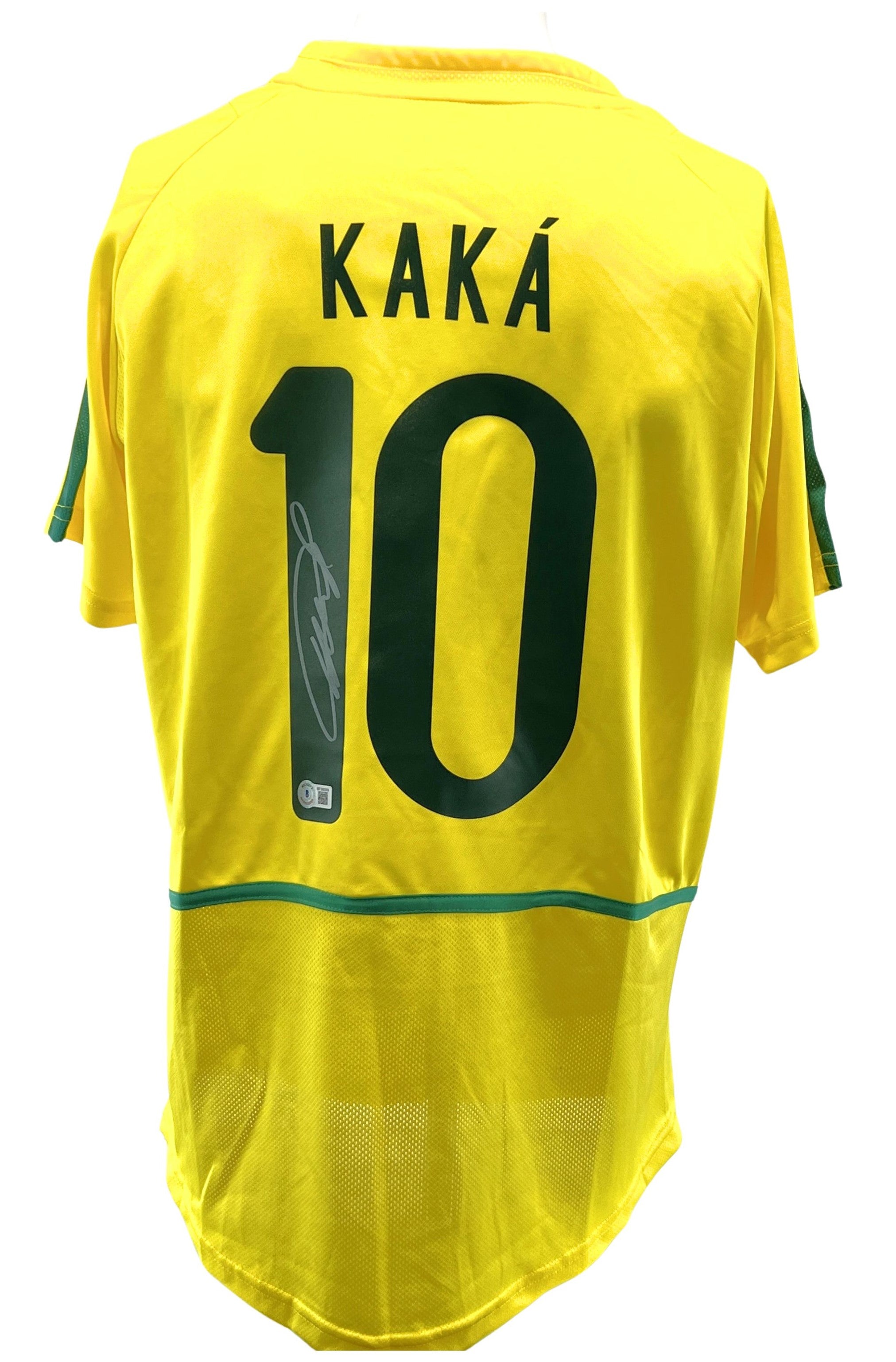Kaka #10 Autographed Nike Brazil National Team Soccer Jersey