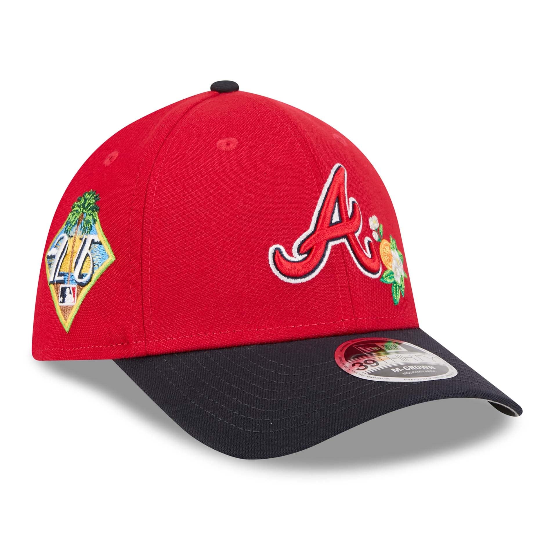 Atlanta Braves 2026 MLB Spring Training 39THIRTY M-Crown Flex Cap Red