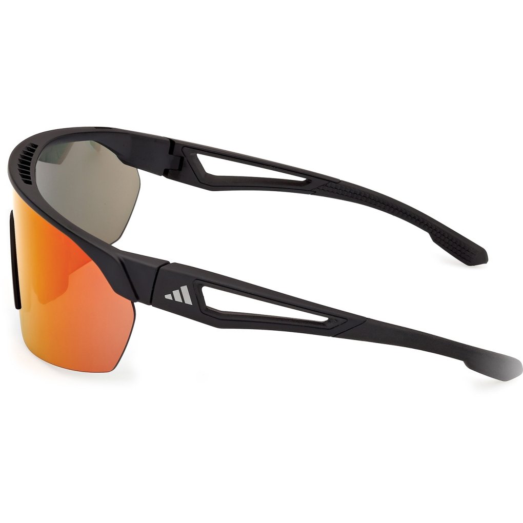 adidas Anemos SP0103 Glasses - Matte Black / Contrast Mirror Red
