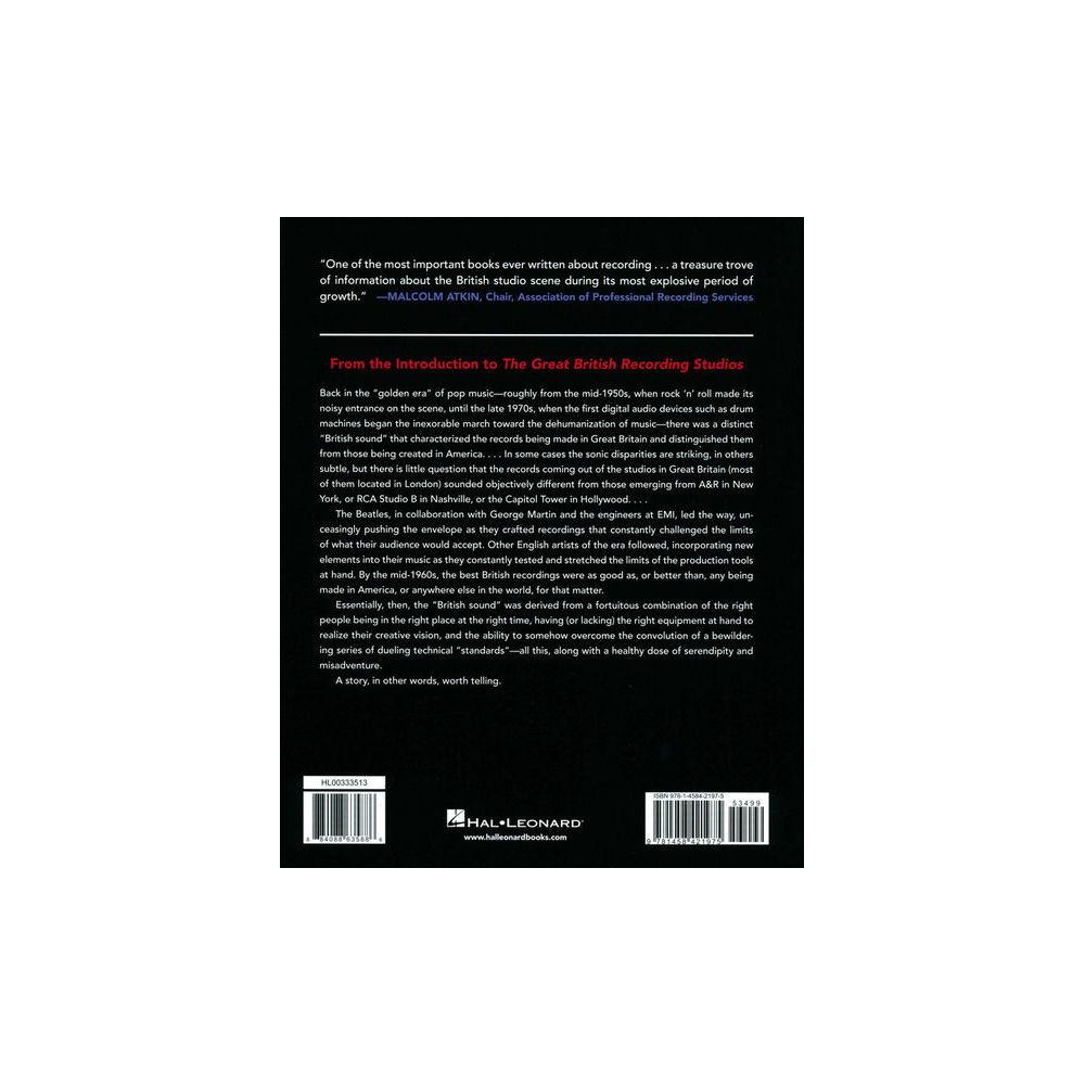 Hal Leonard The Great British Recording – Thomann Ireland