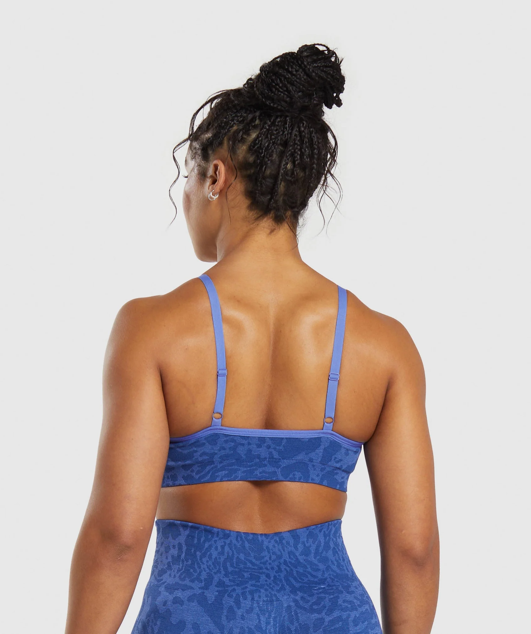Adapt Safari Seamless Sports Bra Wave Blue/Iris Blue