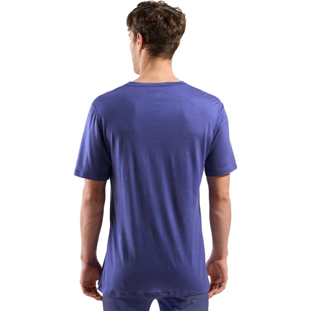 Odlo Natural Merino 160 Base Layer T-Shirt Men - skipper blue