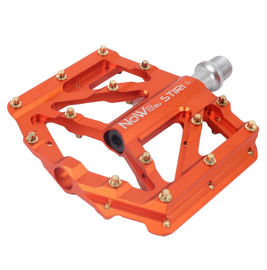 NOW8 STIRI CNC Flat Pedals - orange