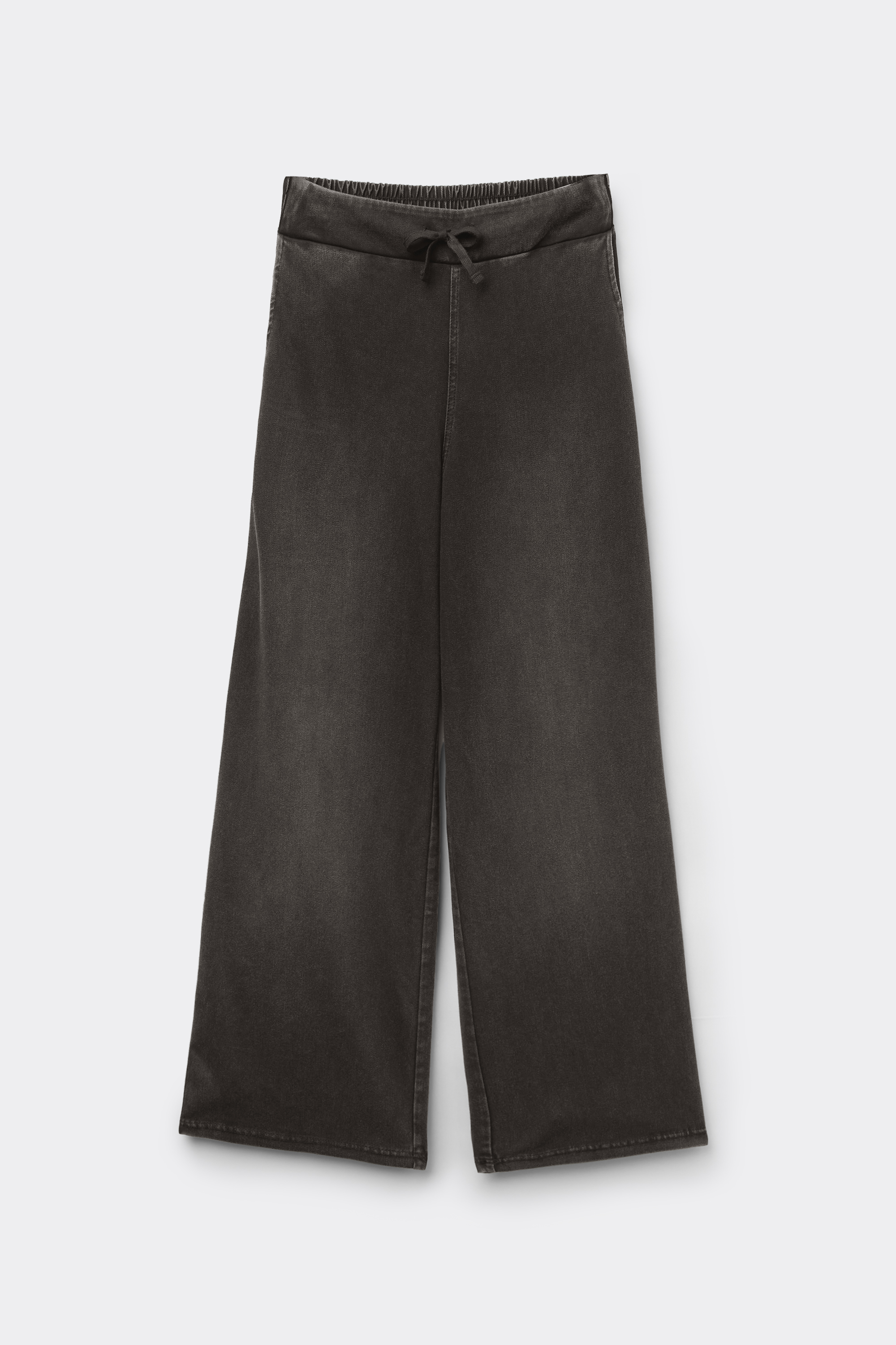 Stretch Denim Palazzo Trousers