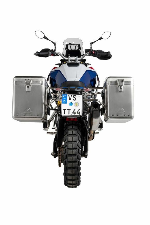 Touratech ZEGA Mundo 38/45 suitcase - Gray support included - AluminumBMW 900 F 900 GS - 2024 - 2026Ref: Trt00993A / 01-083-6135-0