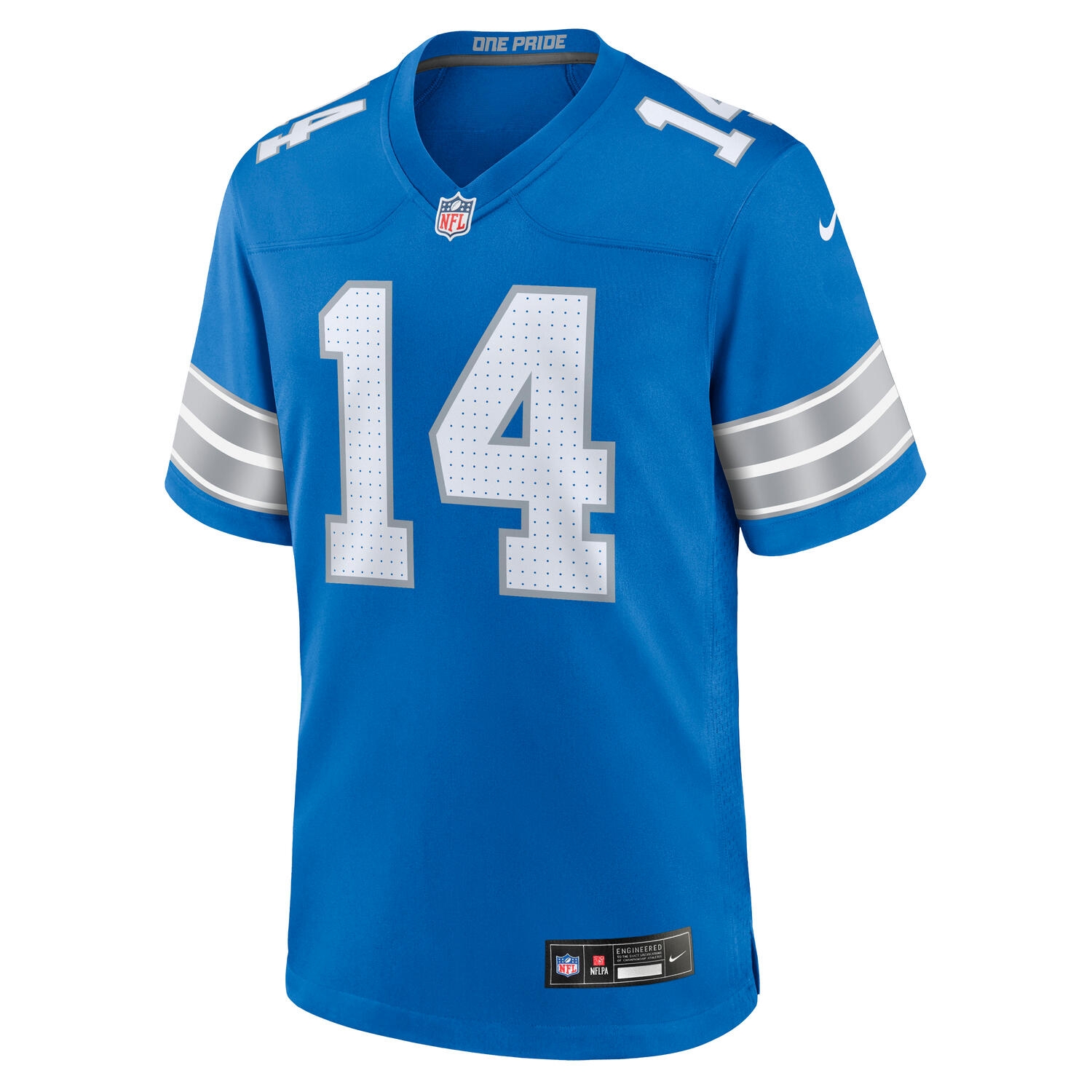 Amon-Ra St. Brown #14 Detroit Lions Nike Game NFL Jersey Blue