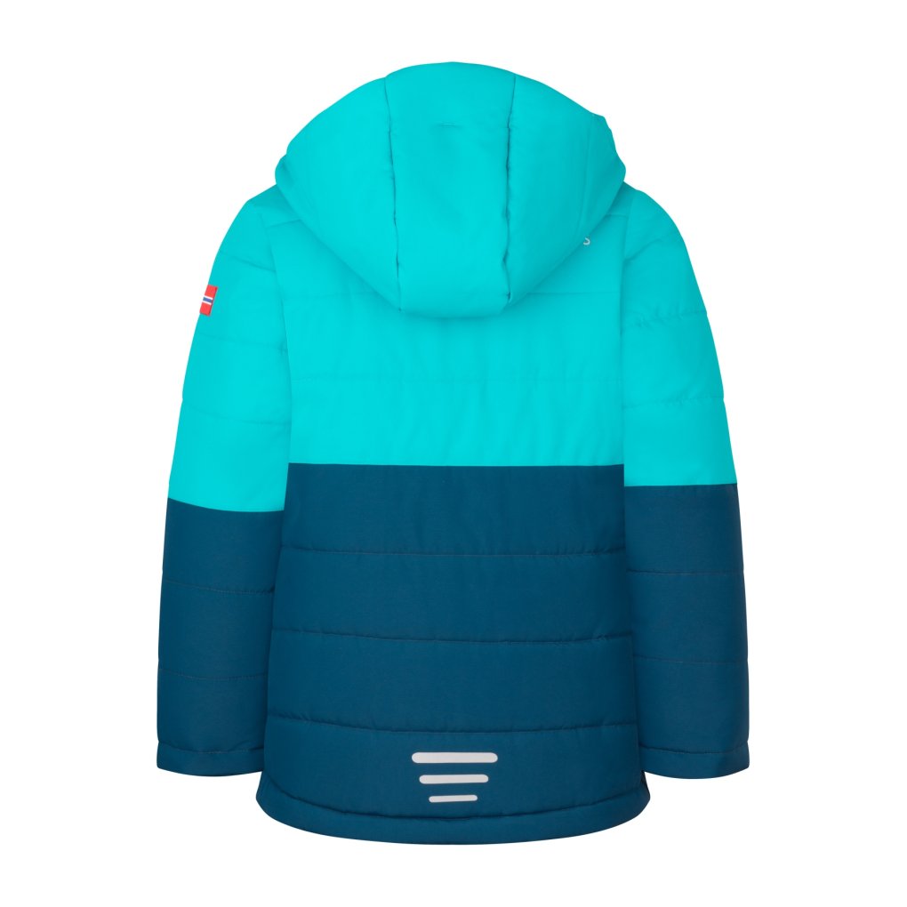 Trollkids Hemsedal XT Snow Jacket Kids - Dark Turquoise/Madeira Blue/Bright Berry