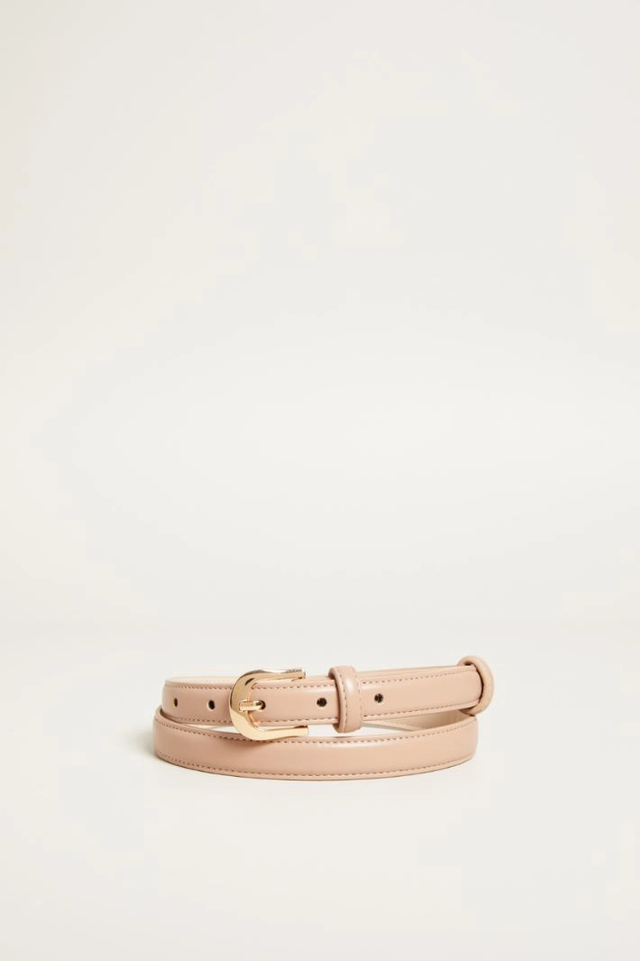 Thin coated belt - ANTIQUE PINK