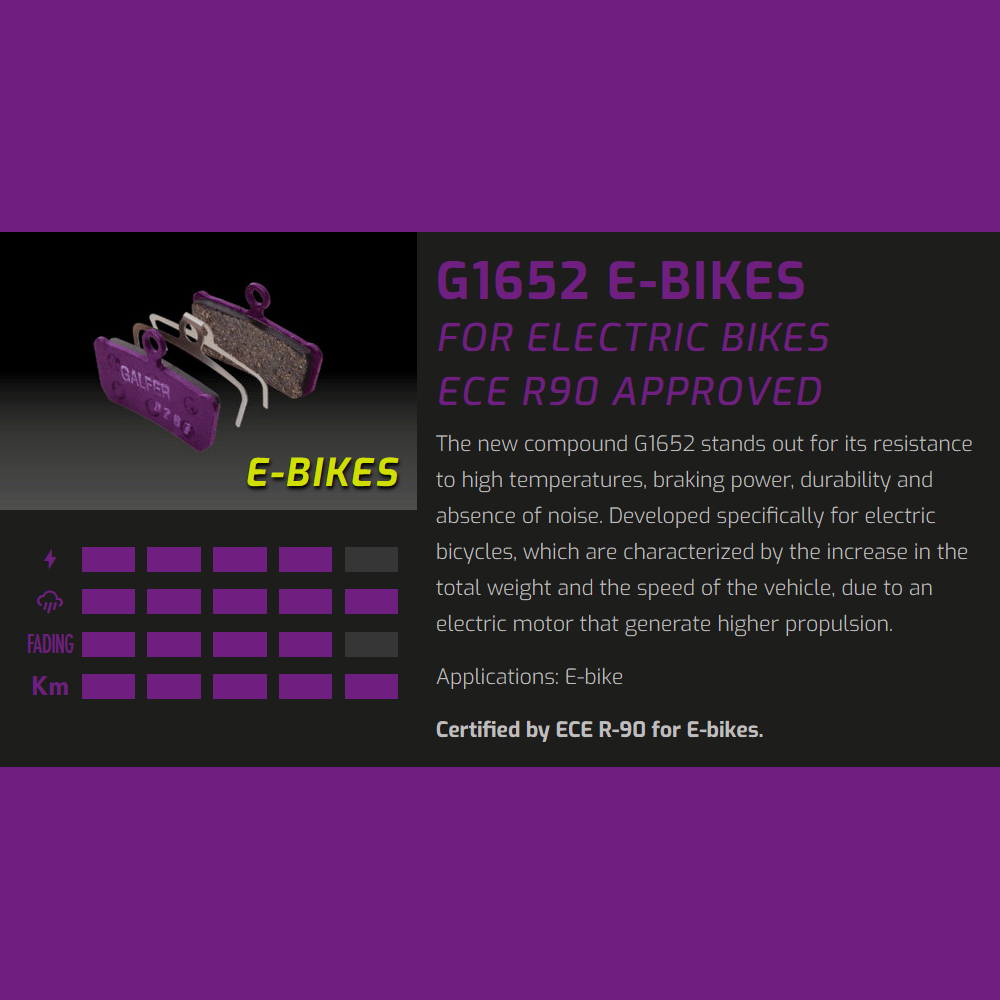 Galfer Disc Brake Pads - G1652 | E-Bike - FD575 | SRAM Maven