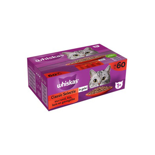 Whiskas 1+ Classic Selection in Gravy - 80 x 85 g