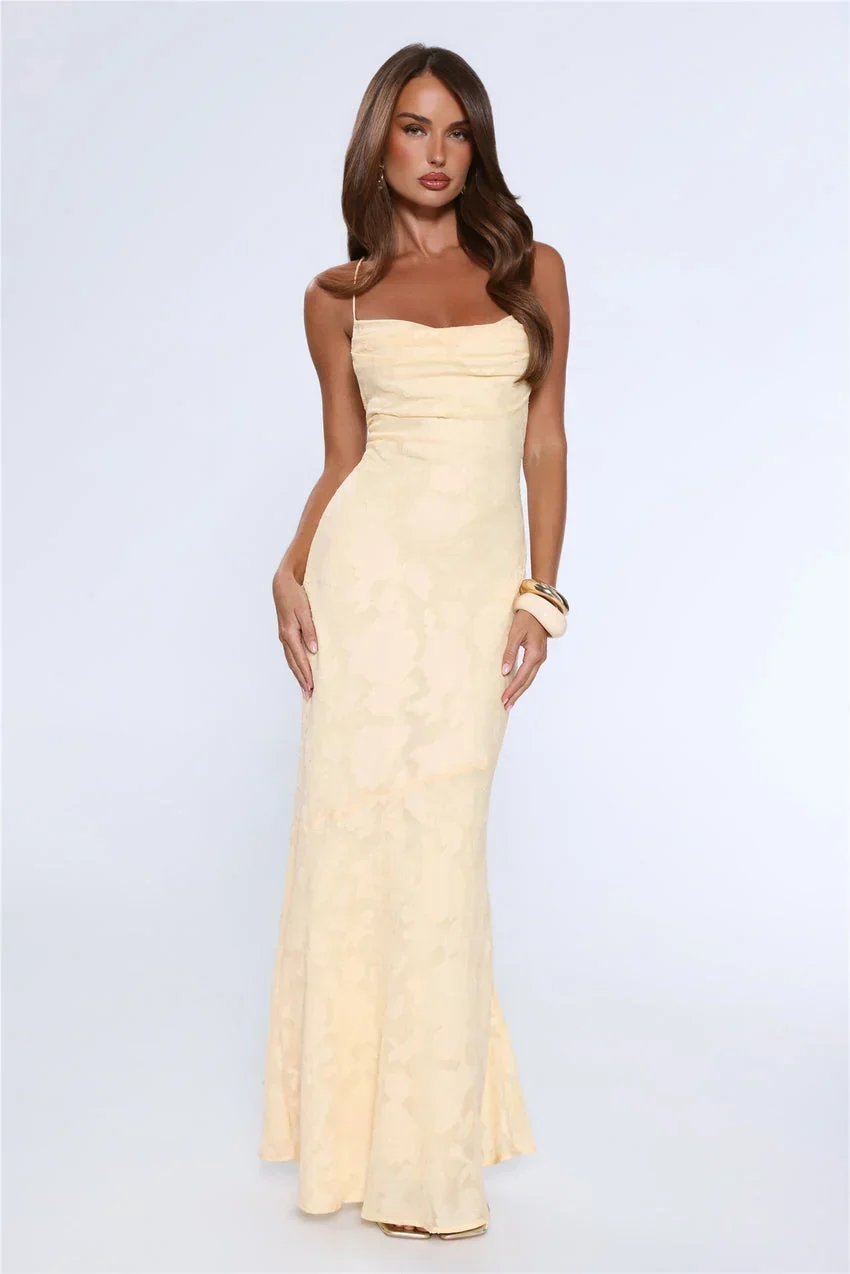 Bridge To Wonderland Maxi Dress Lemon