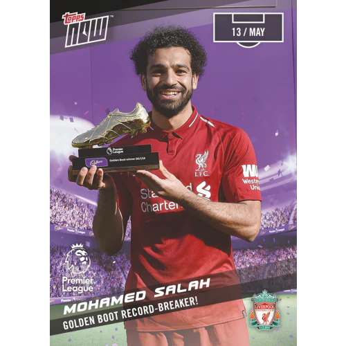 Mohamed Salah PL TOPPS NOW® Card 168 - Print Run: 225