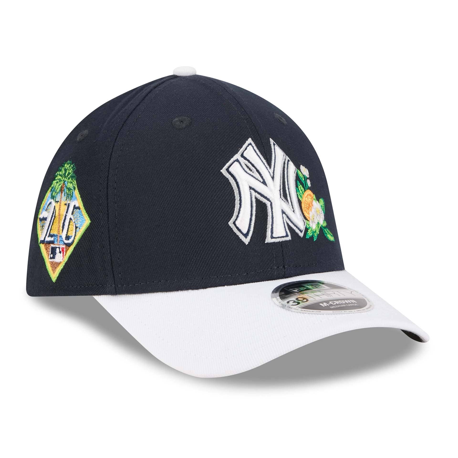 New York Yankees 2026 MLB Spring Training 39THIRTY M-Crown Flex Cap Navy