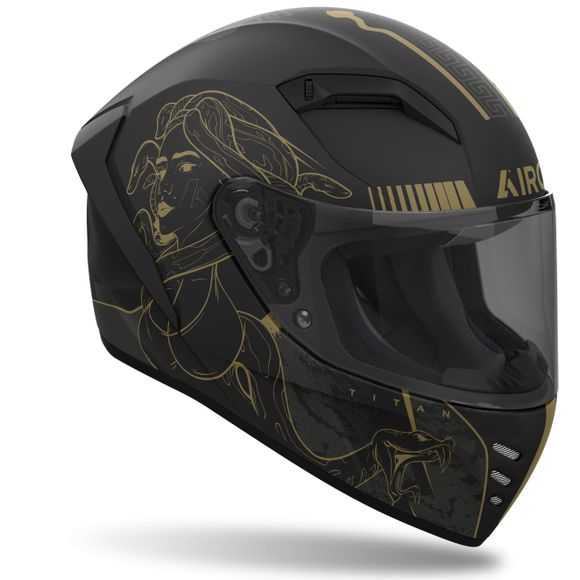 Casque intégral Airoh CONNOR - TITAN - Noir / JauneRef : AR1397