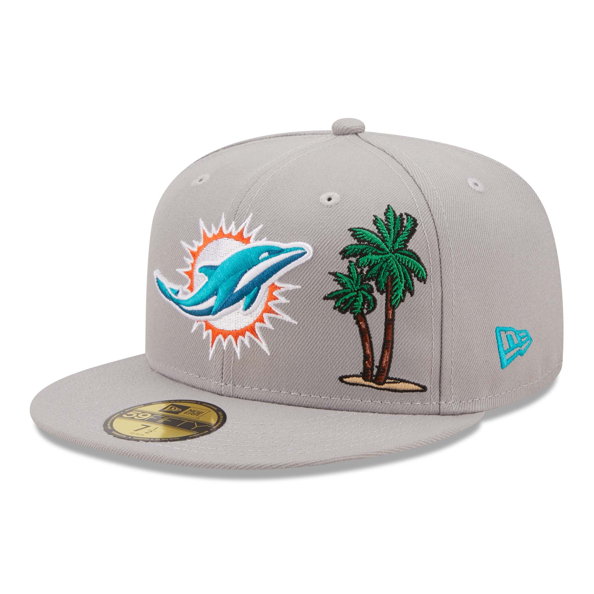 Miami Dolphins Tropical New Era 59FIFTY Fitted NFL Cap