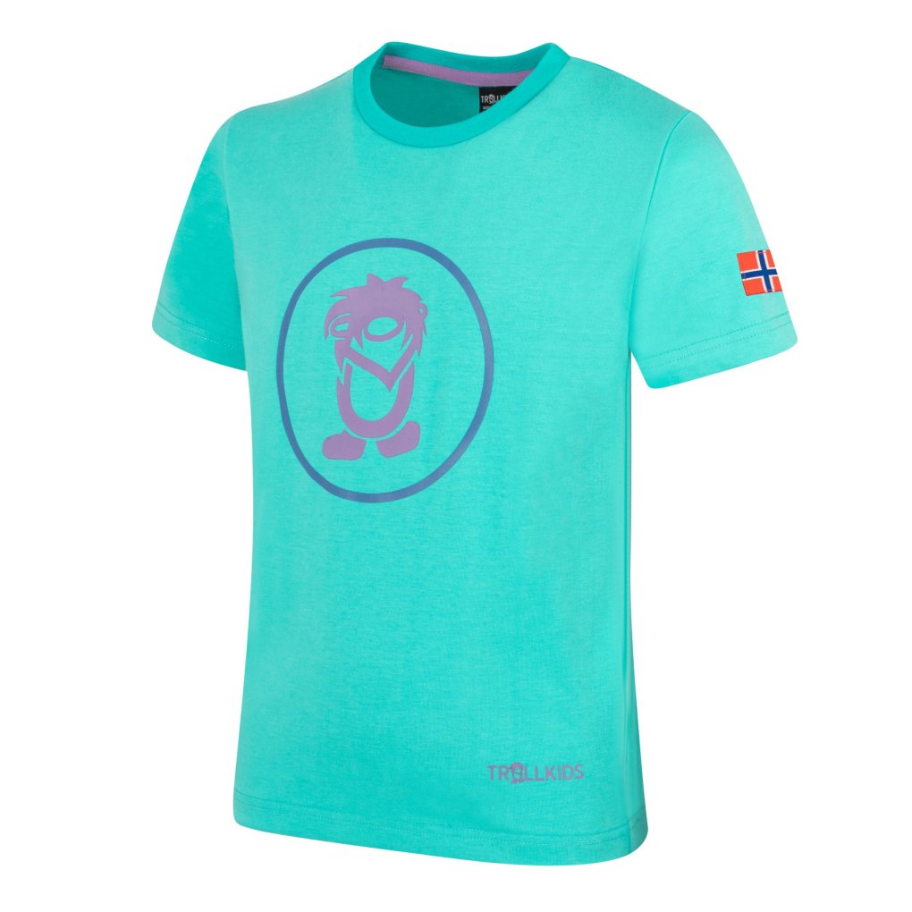 Trollkids Troll T-Shirt Kids - Aquamarine/Violet Sorbet
