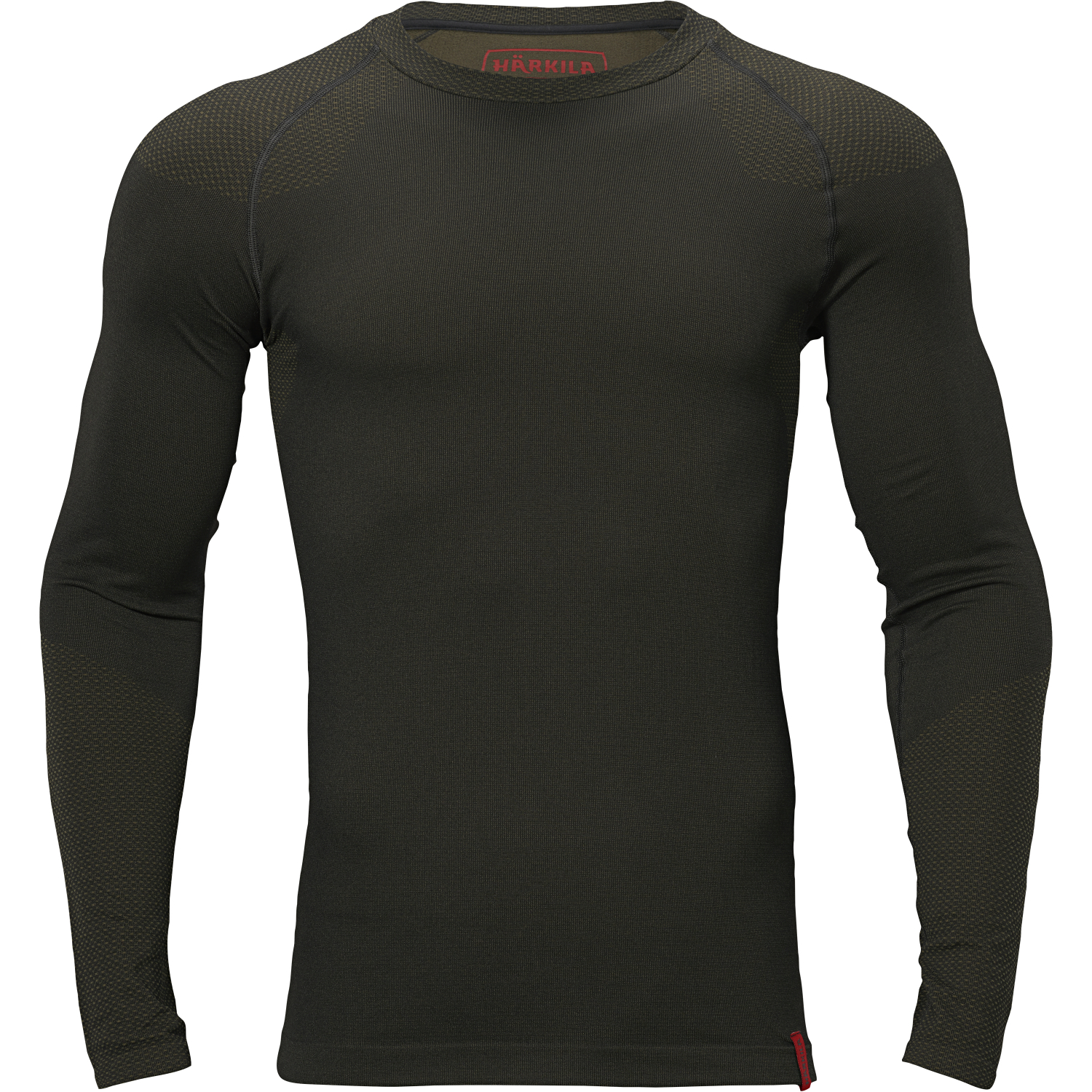 Härkila Base Active L\/S O-Neck Longsleeve Unisex (Dark Willow Green)